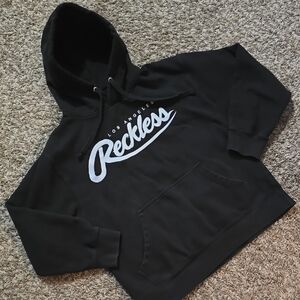 YR Young & Reckless Los Angeles Black Hoodie Adult M Logo